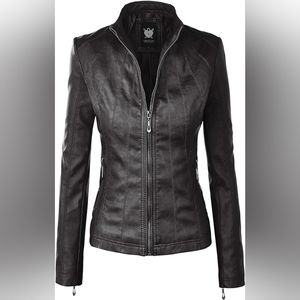 Lock and Love faux leather jacket size L